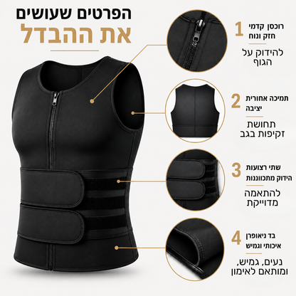 Base Vest Pro – גופיית יציבה וחיטוב לאימון