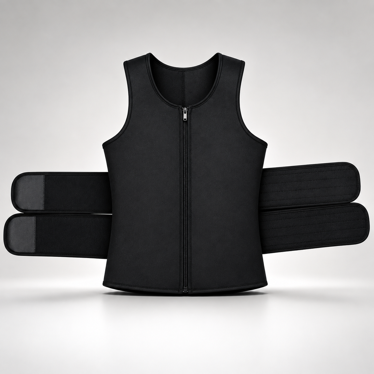 Base Vest Pro – גופיית ניאופרן שחורה עם שתי רצועות הידוק מתכווננות
