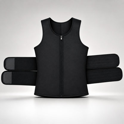Base Vest Pro – גופיית ניאופרן שחורה עם שתי רצועות הידוק מתכווננות